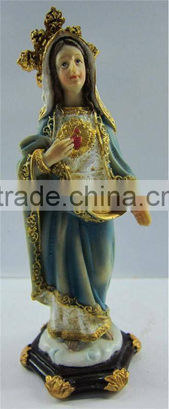 Religious resin lady figurine sculpture