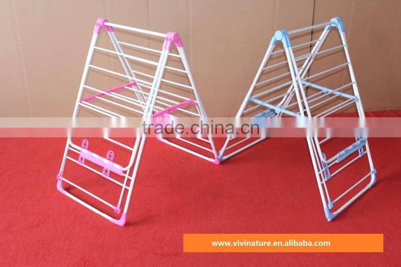 Heavy duty folding Dryer Hanger with Wing style indoor drying rack in White