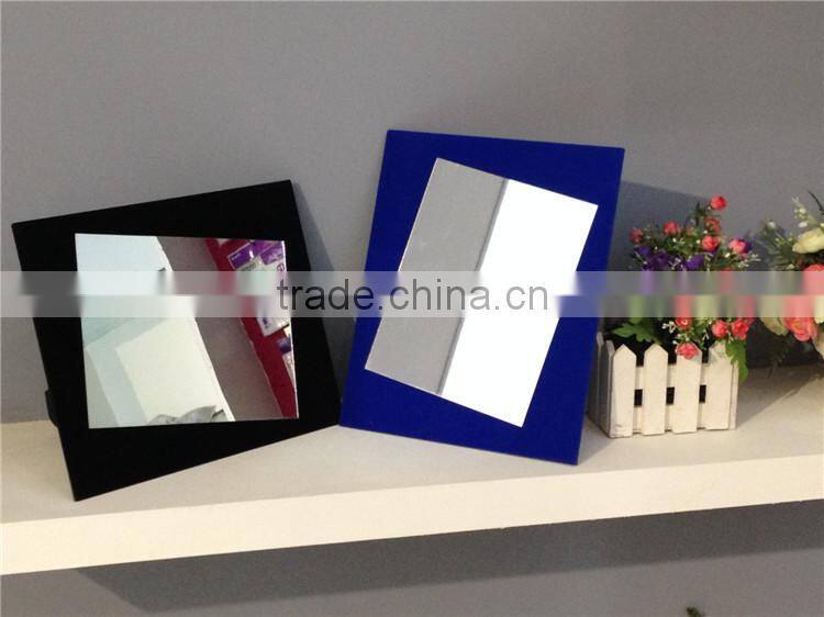 Cosmetic Mirror Desktop Flocked Fabric Make up Mirror