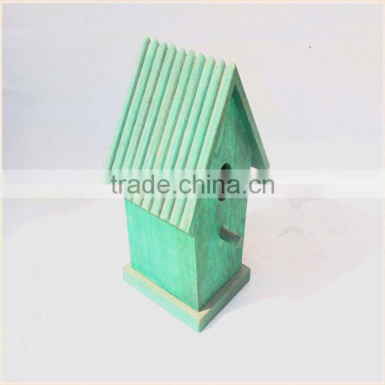 Custom small house shaped decorative wooden bird houses prefabricated wood houses