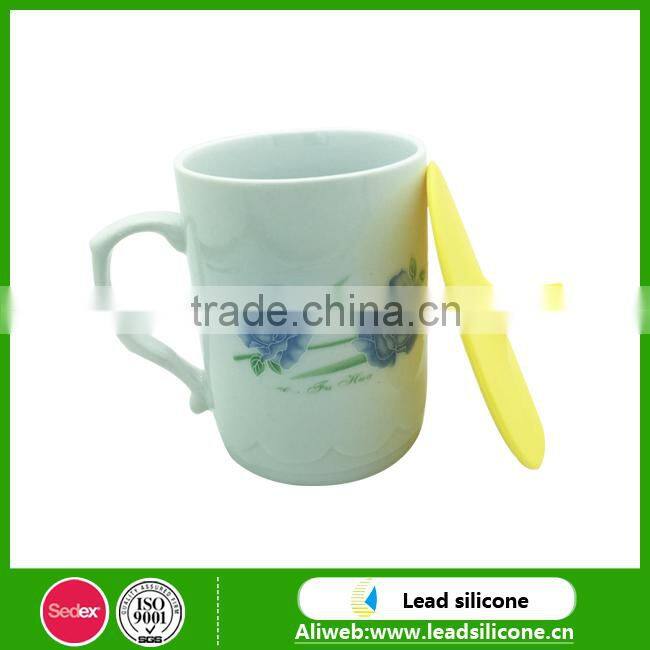 FDA LFGB Certification Cone-shape Silicone Cup Lid Silicone Cup Cover Coffee Cup Lid