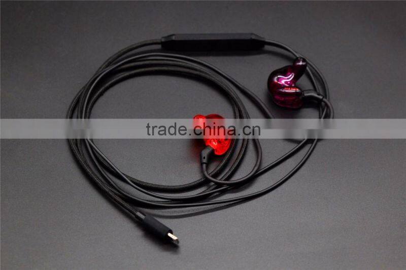 High Quality Stereo Sound Professional Earphone For iPhone 7, MFI Approval 8.2mm In-ear Headphone For iPhone 7/7Plus