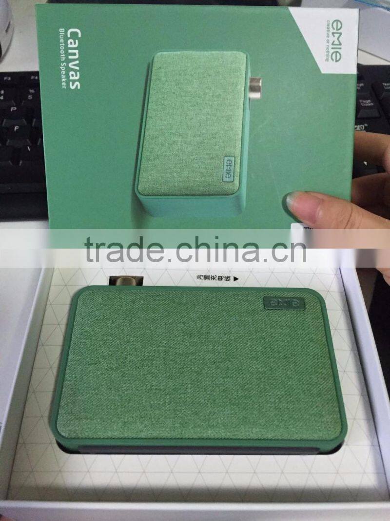 Fashion design Mini Canvas Wireless Bluetooth speaker box