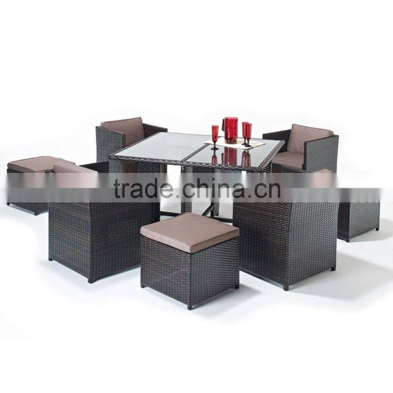 2017 Sigma discount all weather cheap high end pe rattan classic dining room sets