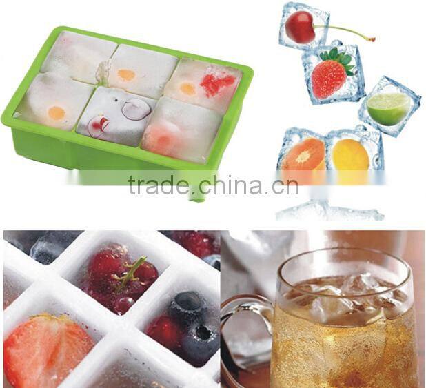 New Arrival 6 Lattices Silicone Ice Tray