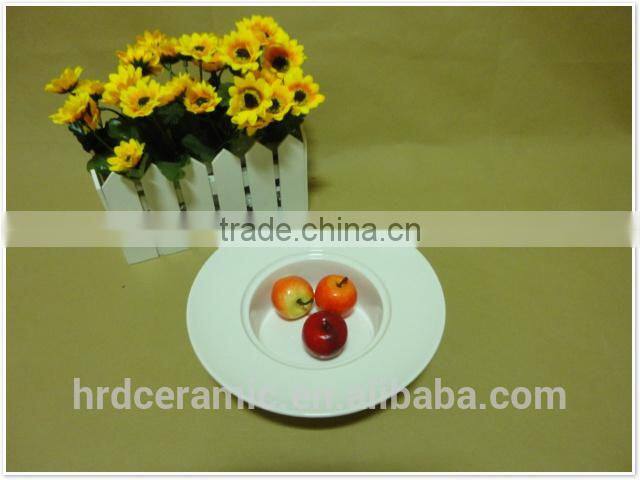 2014 Chinese hot Cheap wholesale round porcelain ceramic soup bowls