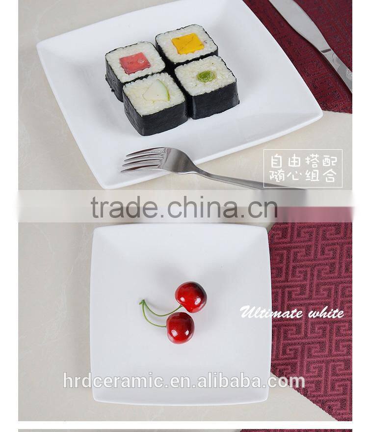 Stocked ceramic fish plate printing wholesale serving dishes