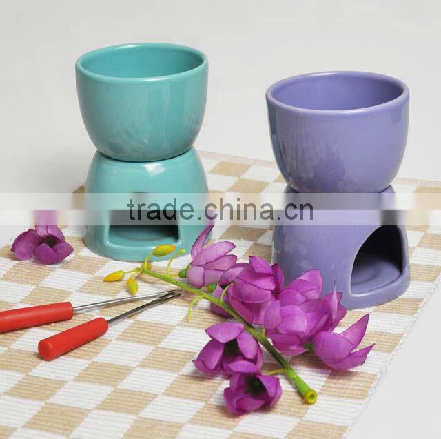 Ceramic Fondue Sets, Mug shape Valentine Fondue Sets