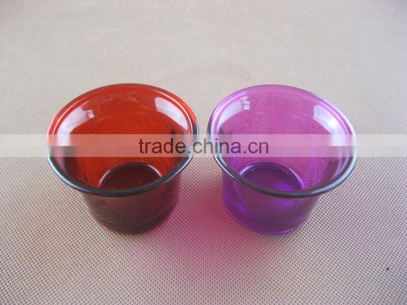 50ml red glass candle jar candle holder jar
