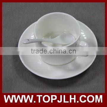 sublimation coated white porcelain small fancy coffee cup set