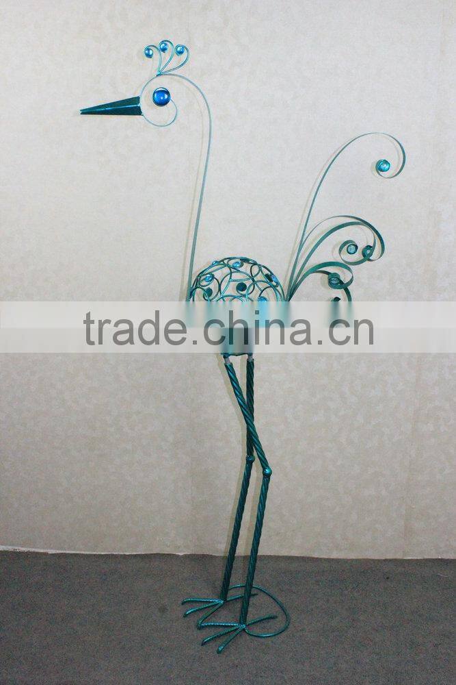 Metal peacock garden decoration
