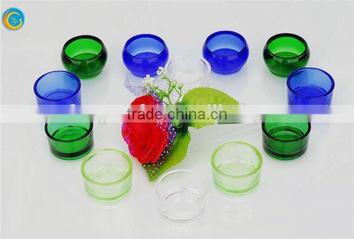 mini star shaped colored glass candle holders cheap