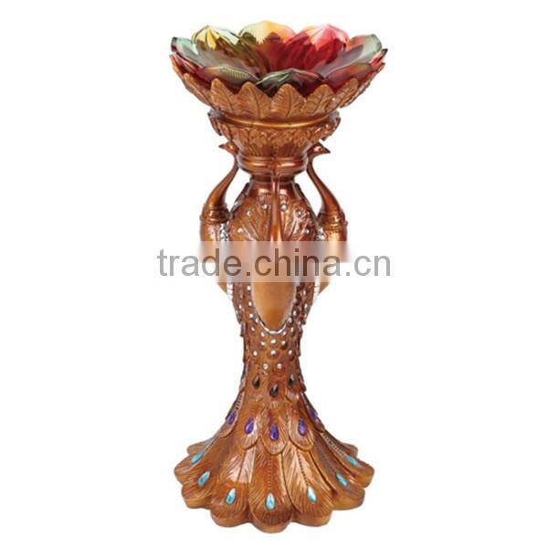 Resin decoration peacock statue