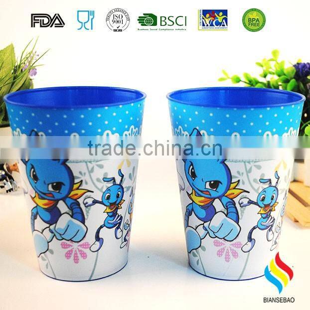 brand promotional gift printed pp travel cup with design