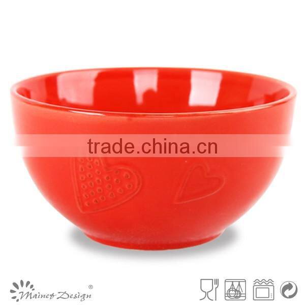 16pcs Embossed Heart Design Ceramic Stoneware Dinnerware Set