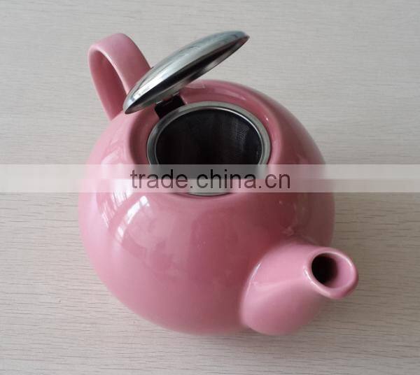 BTHJC-2 Creative Home 42oz Ceramic Teapot with S/S Lid & Infuser