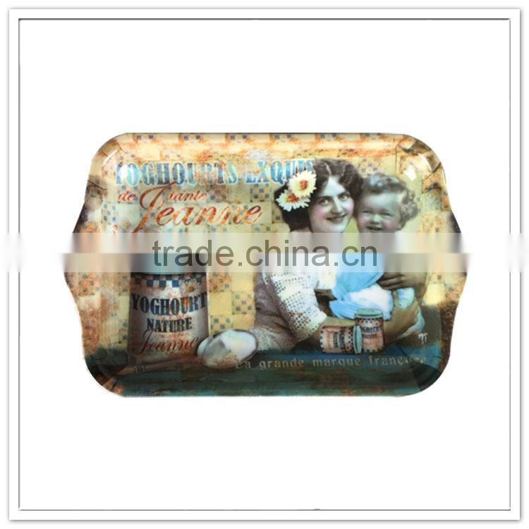 Exhibitor canton fair best selling product melamine manufacturers supply carrying tray