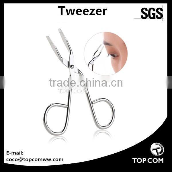 Stainless steel eyebrow tweezer scissor(Silver)