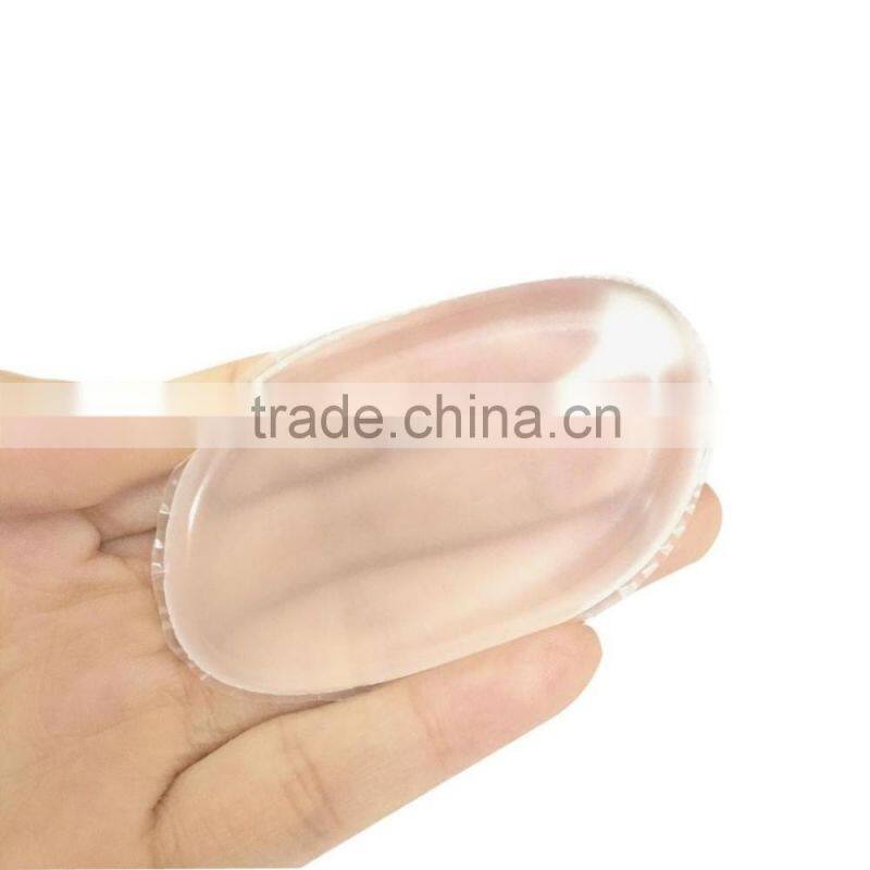 2017 Wholesale round clear silicone makeup sponge