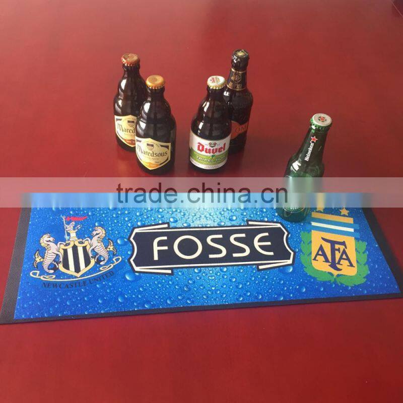 bar runner non-woven rubber bar mat with good quality