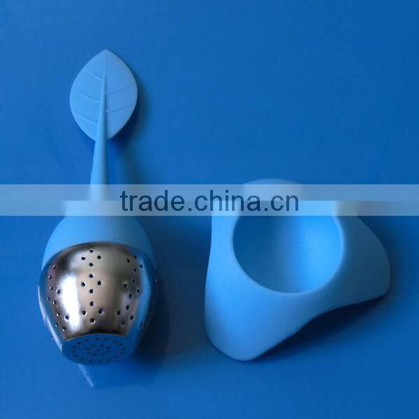 Stainless Steel Tea infuser strainer with ressting plate