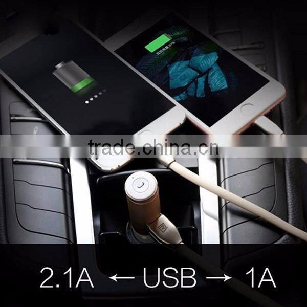 REMAX RB-T11C Dual USB 2.1A+1A Mini Wireless Bluetooth 4.0 Headset Earphone