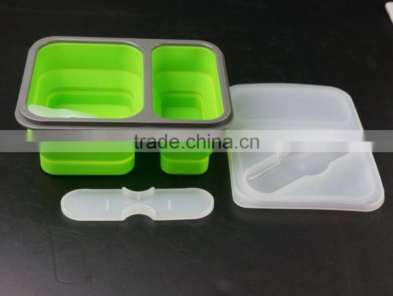 16129 Collapsible Silicone Kids Food Storage box