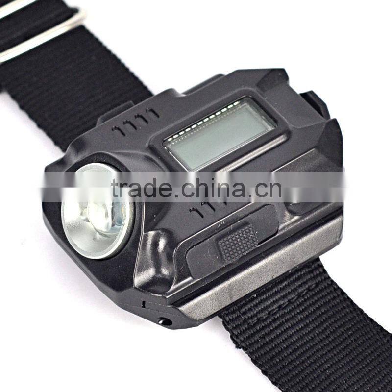 2016 hot Waterproof Tactical R5 Rechargeable LED Flashlight Torch Wrist Light Lamp 3-Mode
