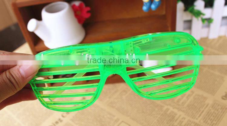 LED Party Glasses Light Up Slotted Shades Kids LED Light Glasses For Halloween