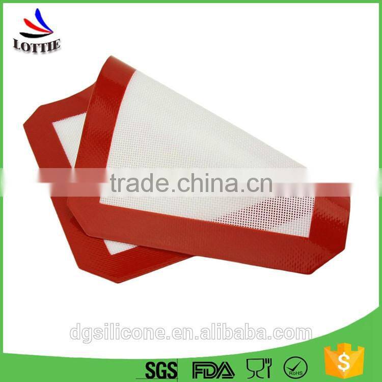China manufacturer reusable food grade silicone non stick baking mat,anti-slip Silicone Baking Mat Set