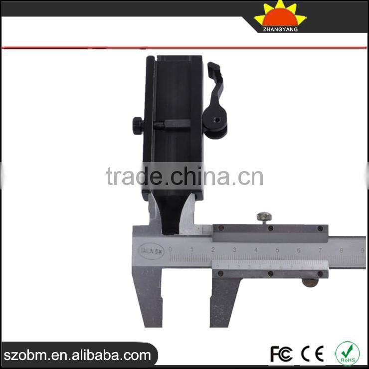 D0038 Aluminum Alloy 21mm Tactical Flashlight Gun Mount Quick Disassembly Rail Adaptor