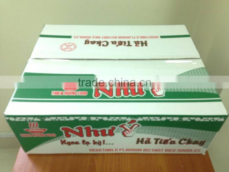 QUALITY INSTANT RICE VERMICELLI 60g (Hu Tieu) WITH VEGETABLE FLAVOUR - Thien Huong Food JSC