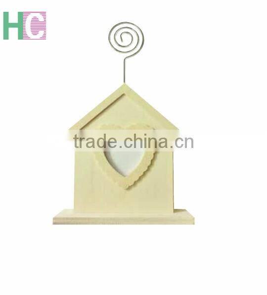 customized Metal with wooden base memo clip type