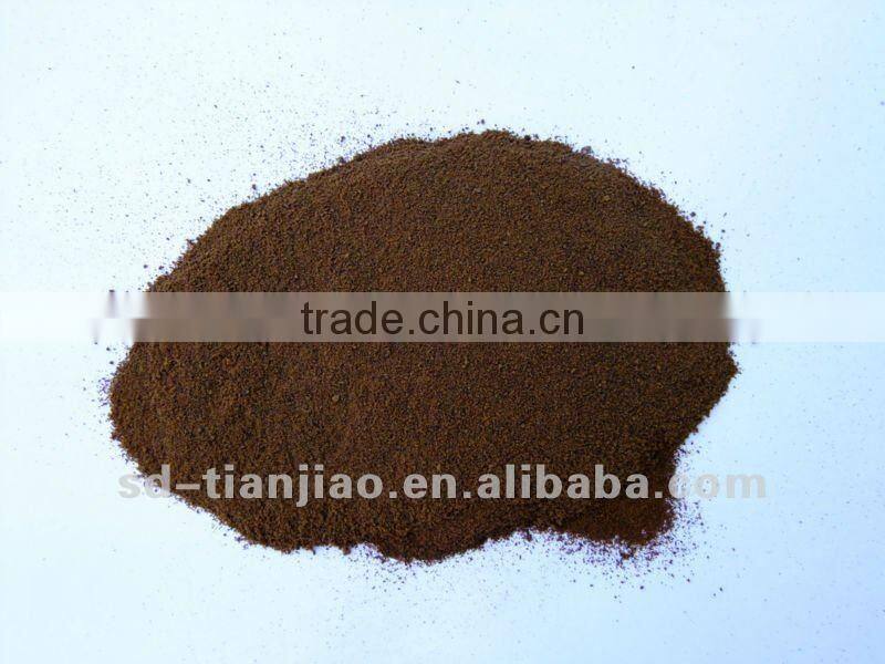brown color maltodextrin mix with coffee powder