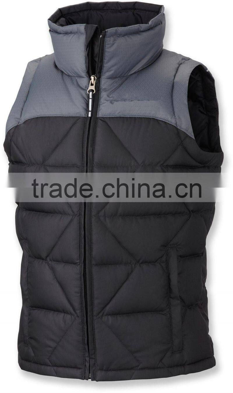 stand collar blue western boys vest