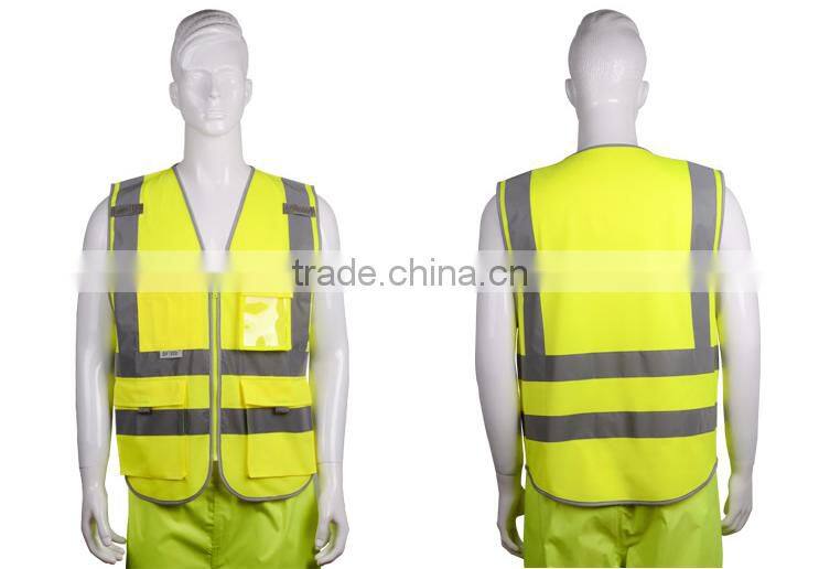high visible reflective vest , custom made reflective vest factory