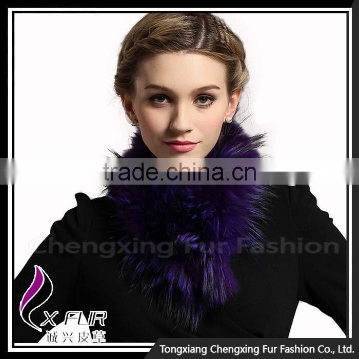 CX-S-47B Hot Selling Custom Color Raccoon Fur Trim Strips