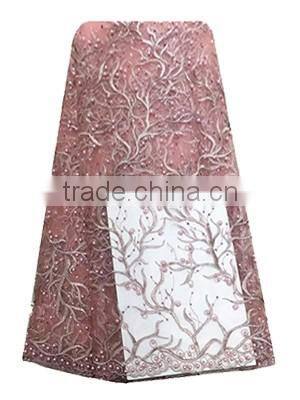 Bestwaytex Embriodered Beaded Sequins French Lace Fabric FL1129-4