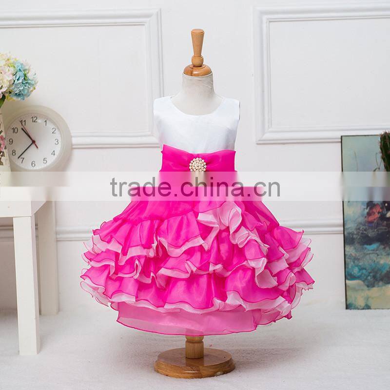 MGOO 2016 Romantic Festival Girl Tutu Party Dress With Layers Ruffles Pageant Princess Dress 868
