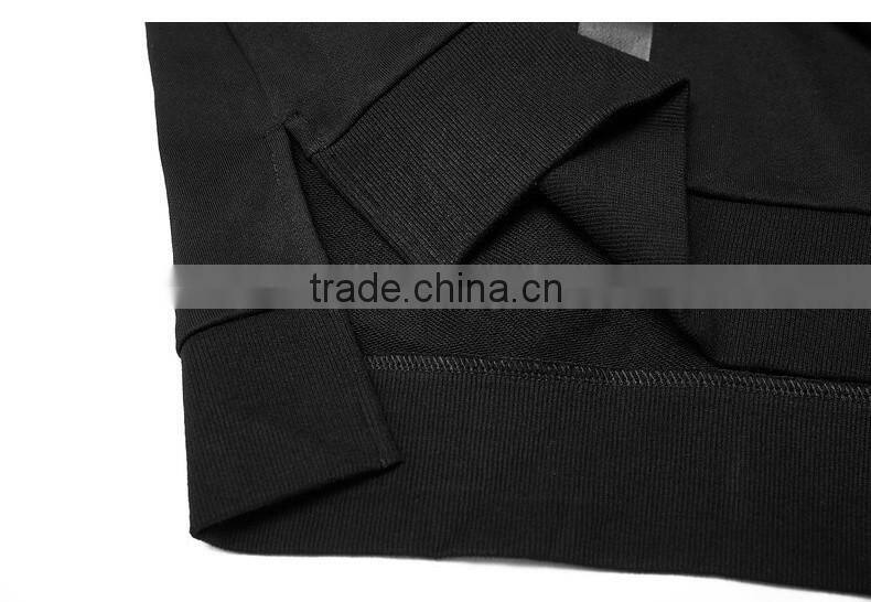 2017 Custom made Men hip hop style fashion cotton fleece crew neck hip hop jumper sweatshirt design