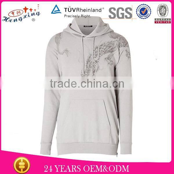 Custom embroidery green plain no zipper hoodie jacket