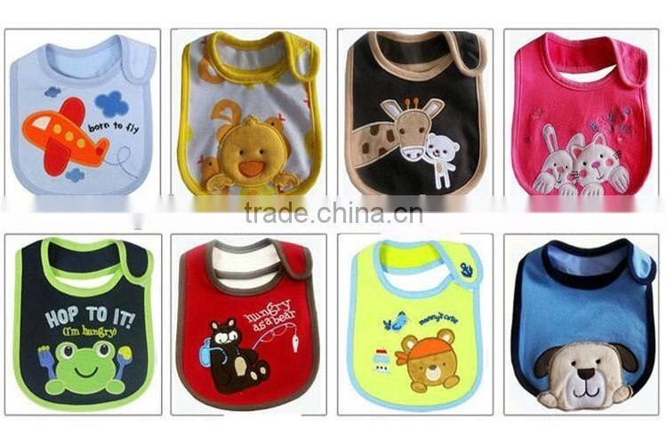 Multi pattern cotton baby drool bib