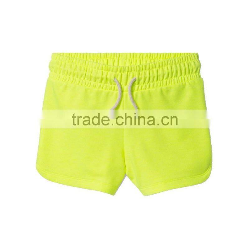 Hot selling 2017 wholesale knit baby clothes girls shorts sweet child clothing pull on