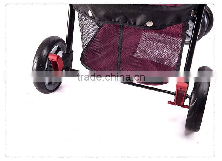 4 Wheels Pet Stroller Cat Dog Cage Stroller