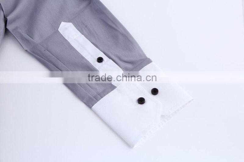 100% cotton contrast color dress shirts