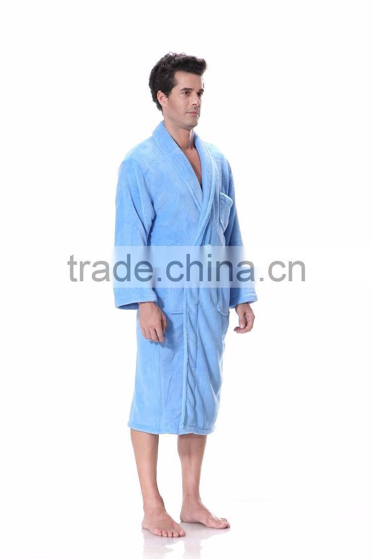 coral fleece beauty bathrobe unisex salon beauty bathrobe