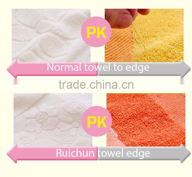 Cotton terry with dobby border hotel towel with low price