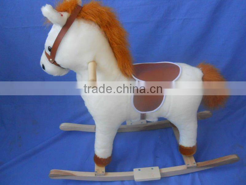 factory supply fashionable plush rocking horses toys