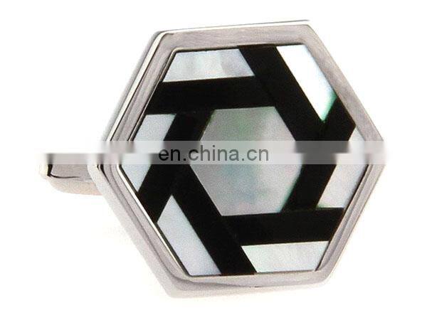 fashion mother of pearl cufflink men's jewelry cuff