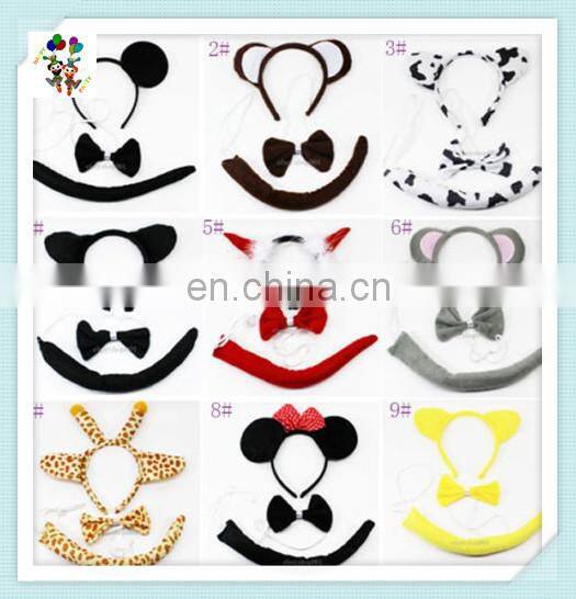 3pcs Fancy Dress Cosplay Animal Ears Party Headbands with Bow Tie HPC-0701